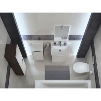 Nábytkové umývadlo Bicykel Rekord 50x38 cm otvor pre batériu uprostred K91952000