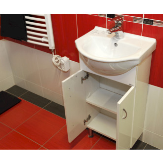 Kúpeľňová skrinka s umývadlom Multi Pro 55,5x42,4 cm biela PRO55NOVA