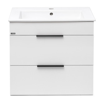 Kúpeľňová skrinka s umývadlom Jika Plan 65x44,1x62,2 cm biela H4536021763001