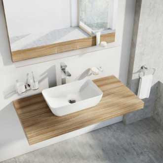 Umývadlo na dosku Ravak Uni 50x31 cm bez prepadu XJX01150001