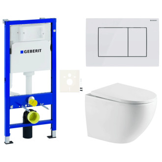 Závesný wc set do ľahkých stien / predstenová SAT SIKOGESREX67D30