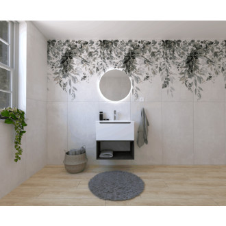 Kúpeľňová zostava s umývadlom vrátane umývadlovej batérie, vtoku a sifónu Naturel Stilla biela lesk KSETSTILLA008