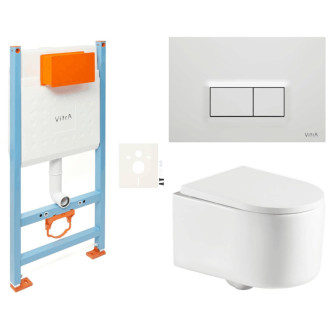 Závesný wc set do ľahkých stien / predstenová SAT Tornado SIKOVSTOR72600