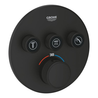Vaňová batéria Grohe SmartControl bez podomietkového telesa phantom black 29508KF0
