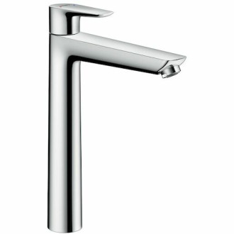 Vysoká umývadlová batéria Hansgrohe Talis E s výpustou chróm 71716000