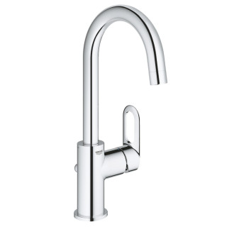 Vysoká umývadlová batéria Grohe Loop s výpustou chróm 23763000