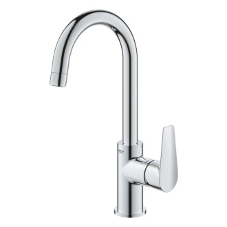 Vysoká umývadlová batéria Grohe BauEdge s výpustou chróm 23760001