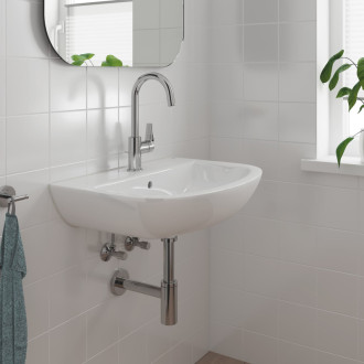 Vysoká umývadlová batéria Grohe BauEdge s výpustou chróm 23760001