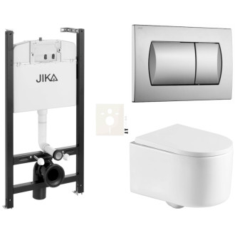 Závesný wc set do ľahkých stien / predstenová SAT SIKOJSREX72CRM