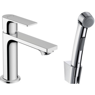Umývadlová batéria Hansgrohe Rebris E s bidetovou sprškou chróm 72216000