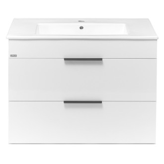 Kúpeľňová skrinka s umývadlom Jika Plan 80x44,1x62,2 cm biela H4537621763001