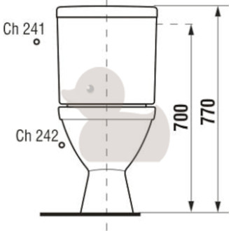 Wc kombi komplet Jika Lyra Plus spodný odpad H8263870002413
