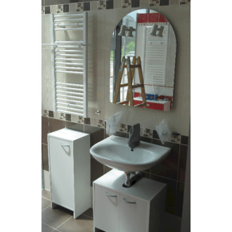 Kúpeľňová skrinka nízka Multi Praxis 33,5x25,5 cm biela PAOLA35LP