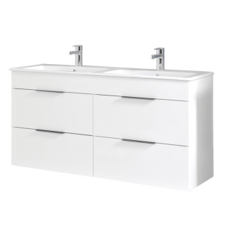 Kúpeľňová skrinka s umývadlom Jika Plan 120x44,1x62,2 cm biela H4536621763001