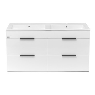 Kúpeľňová skrinka s umývadlom Jika Plan 120x44,1x62,2 cm biela H4536621763001