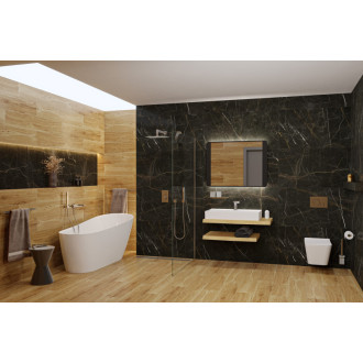 Zrkadlo Naturel so senzorom 80x60 cm čierna ZIL8060LEDSEC