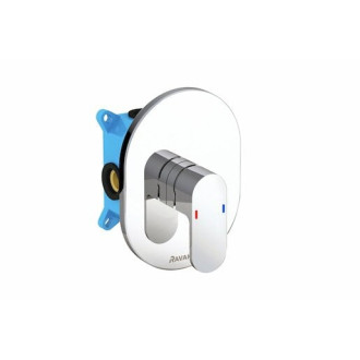 Sprchová batéria Ravak Chrome CR066.00 oblý bez podomietkového telesa chróm X070057