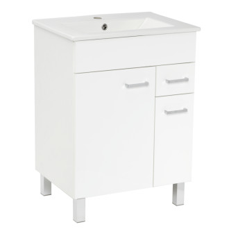 Kúpeľňová skrinka s umývadlom Multi 60x46 cm biela SPPONZA