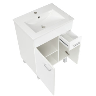 Kúpeľňová skrinka s umývadlom Multi 60x46 cm biela SPPONZA