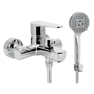 Vaňová batéria Novaservis Titania Fresh Eco so sprchovacím setom 100 mm chróm 96025,0E