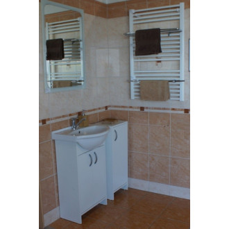 Kúpeľňová skrinka s umývadlom Multi Praxis 51,7x41,2 cm biela SPAMELIA