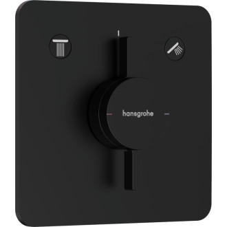 Vaňová batéria Hansgrohe DuoTurn Q bez podomietkového telesa matná čierna 75414670