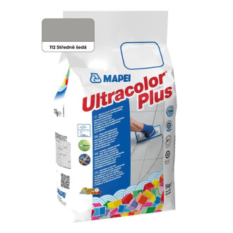 Škárovacia hmota Mapei Ultracolor Plus stredne šedá 5 kg CG2WA MAPU112