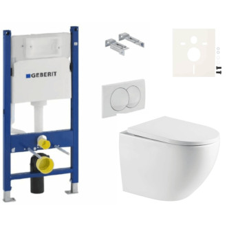 Závesný wc set do ľahkých stien / predstenová SAT SIKOGESTOR67D01