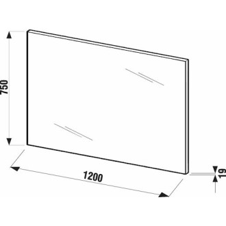 Zrkadlo Jika Cube 120x75 cm biela H4555570393041