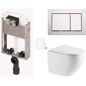 Závesný wc set na zamurovanie SAT SIKOTZREX67CR