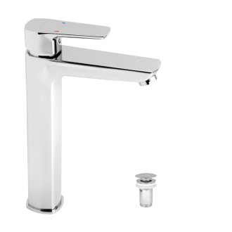 Vysoká umývadlová batéria Novaservis Metalia 58 s výpustou chróm 58503,0