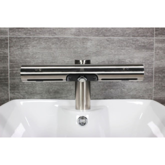 Senzorová elektronická umývadlová batéria Jet Dryer AIRTAP guľatá matný nerez 8596220013118