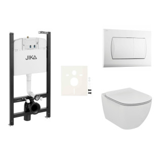 Cenovo zvýhodnený závesný WC set Jika do ľahkých stien / predstenová montáž + WC Ideal Standard Tesi SIKOJSTES1