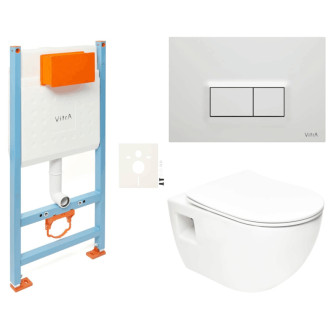 Závesný wc set do ľahkých stien / predstenová SAT Project SIKOVSSATPRO51600