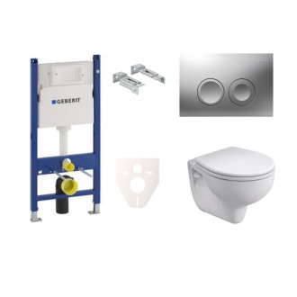 Cenovo zvýhodnený závesný WC set Geberit do ľahkých stien / predstenová montáž + WC Bicykel Rekord SIKOGES7K3