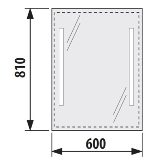 Zrkadlo s LED osvetlením Jika Clear 60x81 cm H4557251731441