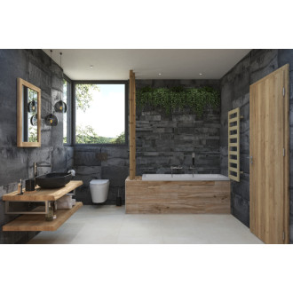 Umývadlo na dosku SAT Cemento 65x35 cm antracit bez prepadu CEM6535A