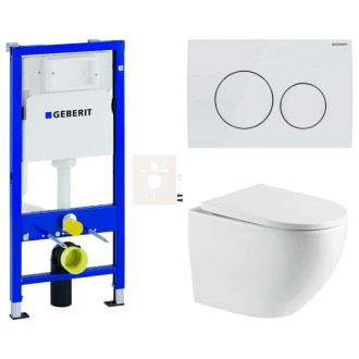 Závesný wc set do ľahkých stien / predstenová SAT SIKOGESREX67D20