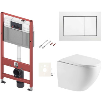 Závesný wc set do ľahkých stien / predstenová SAT SIKOTSTOR67400