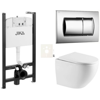 Závesný wc set do ľahkých stien / predstenová SAT SIKOJSREX67CR