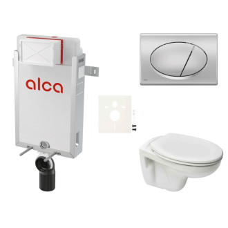 Cenovo zvýhodnený závesný WC set Alca na zamurovanie + WC S-Line S-line Pre SIKOAP3