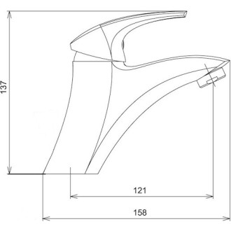Umývadlová batéria Novaservis Metalia 57 bez výpuste chróm 57002/1.0