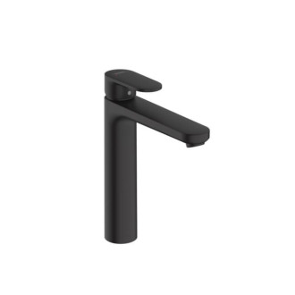 Vysoká umývadlová batéria Hansgrohe Vernis Blend s výpustou čierny mat 71552670