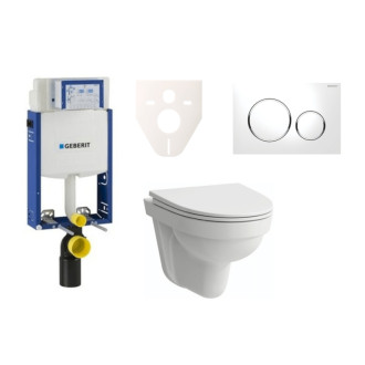 Cenovo zvýhodnený závesný WC set Geberit na zamurovanie + WC Laufen Laufen Pro Nordic SIKOGE2H4