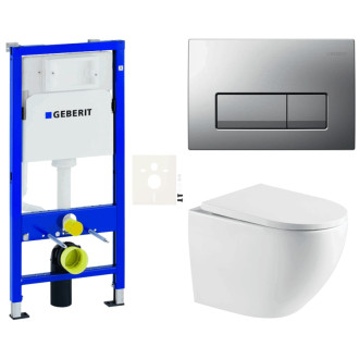 Závesný wc set do ľahkých stien / predstenová SAT SIKOGESREX67D50