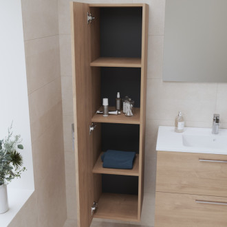 Kúpeľňová skrinka vysoká VitrA Mia 35x35x145 cm dub MIAV35D