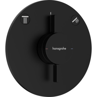 Vaňová batéria Hansgrohe DuoTurn S bez podomietkového telesa matná čierna 75418670