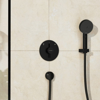 Vaňová batéria Hansgrohe DuoTurn S bez podomietkového telesa matná čierna 75418670