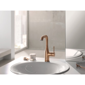 Vysoká umývadlová batéria Grohe Essence New s otočným ramienkom Brushed Warm Sunset 32628DL1