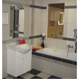 Kúpeľňová skrinka s umývadlom Multi Pro 66x51,4 cm biela PRO65NOVA